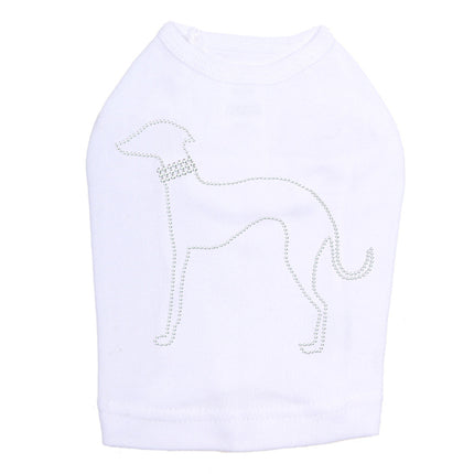 Greyhound Outline - Dog Tank