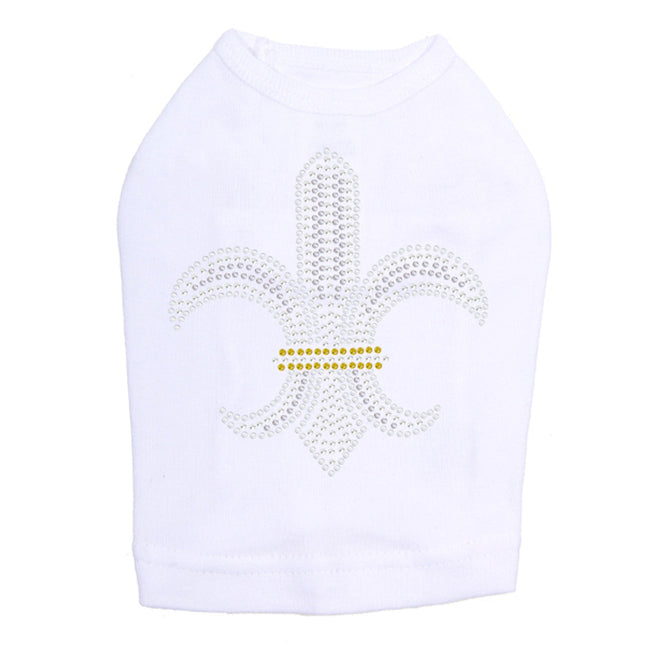 Fleur de Lis (Rhinestones & Nailheads) - Dog Tank