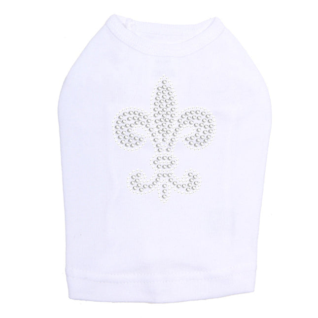 Fleur de Lis (Rhinestone & Rhinestuds) - Dog Tank