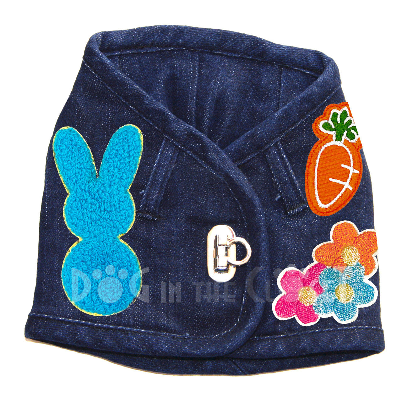 Peep Bunny Denim Harness Vest