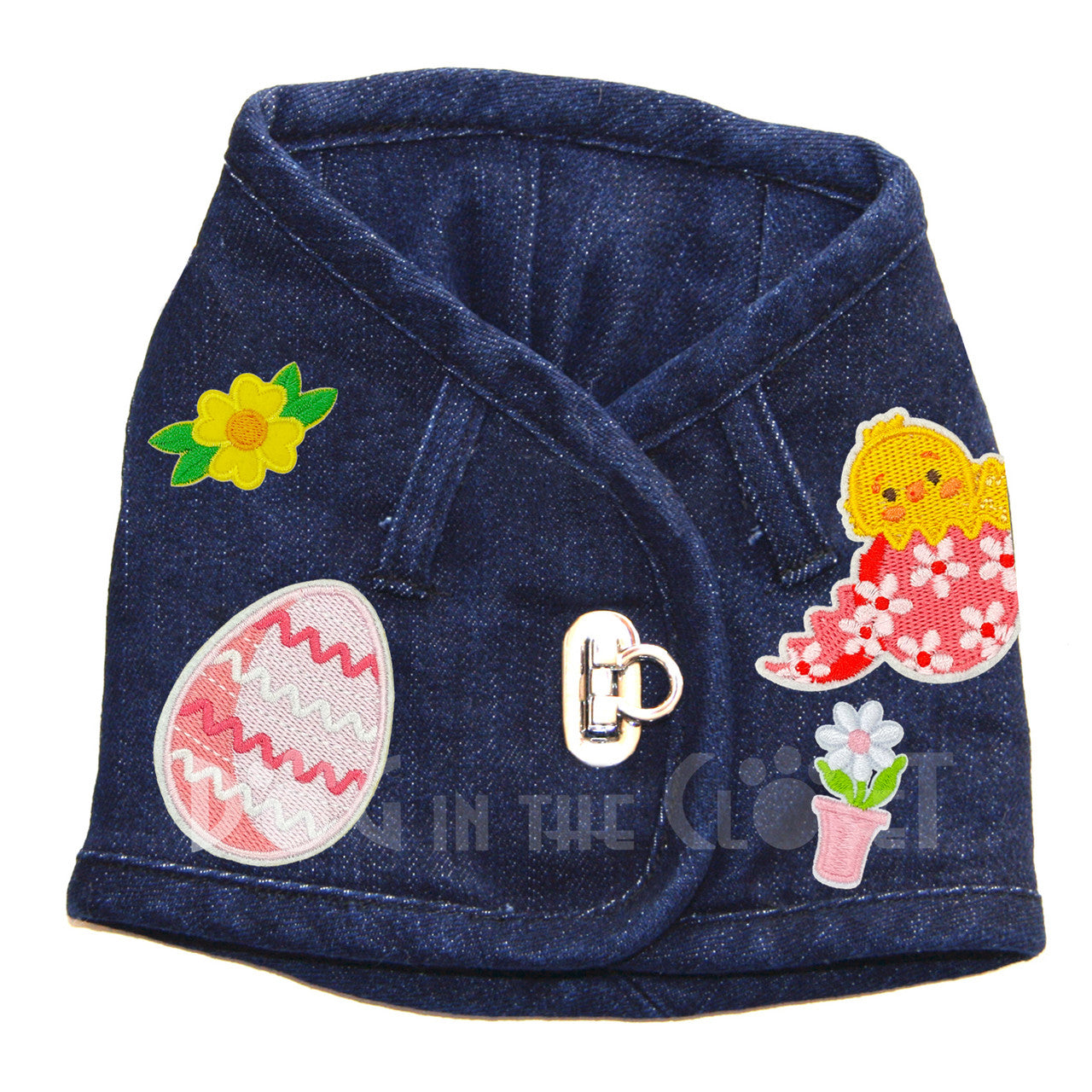 Pastel Easter Denim Harness Vest