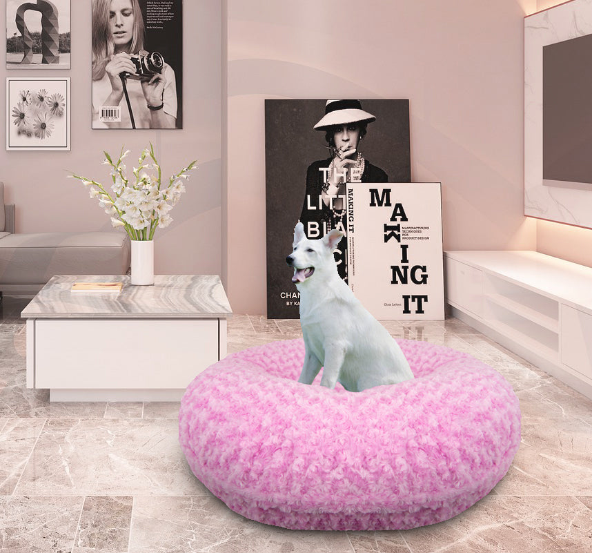 Bagel Dog Bed - Cotton Candy or Customize your Own