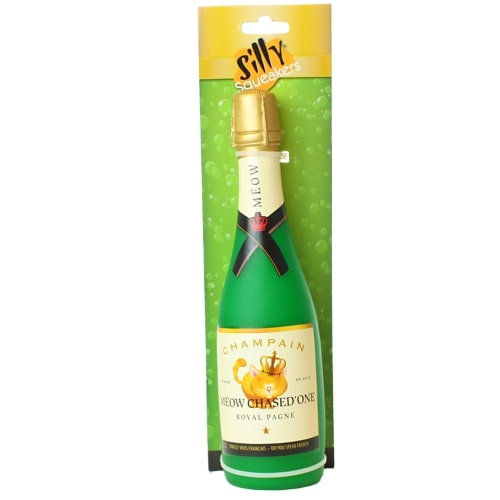 Silly Squeakers Wine Bottle - Meow Chased One