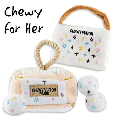 Bundle #15 - Keep Calm & Chewy Vuiton (White Monogram) by Haute Diggity Dog