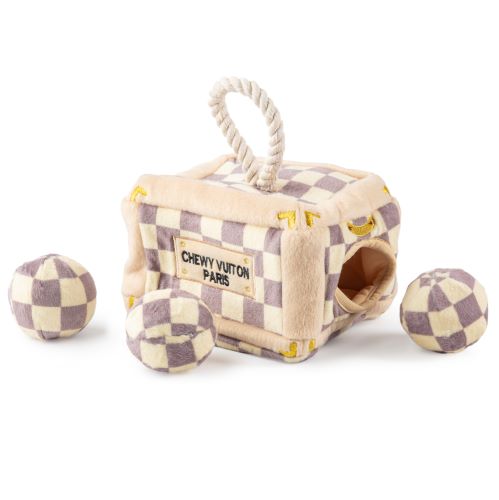 Checker Chewy Vuiton Trunk - Activity House by Haute Diggity Dog