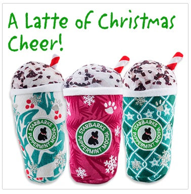 A Latte of Christmas Cheer Dog Toy Bundle
