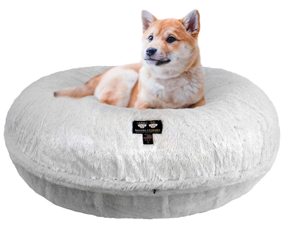 Bagel Dog Bed - Arctic Snow or Customize your Own