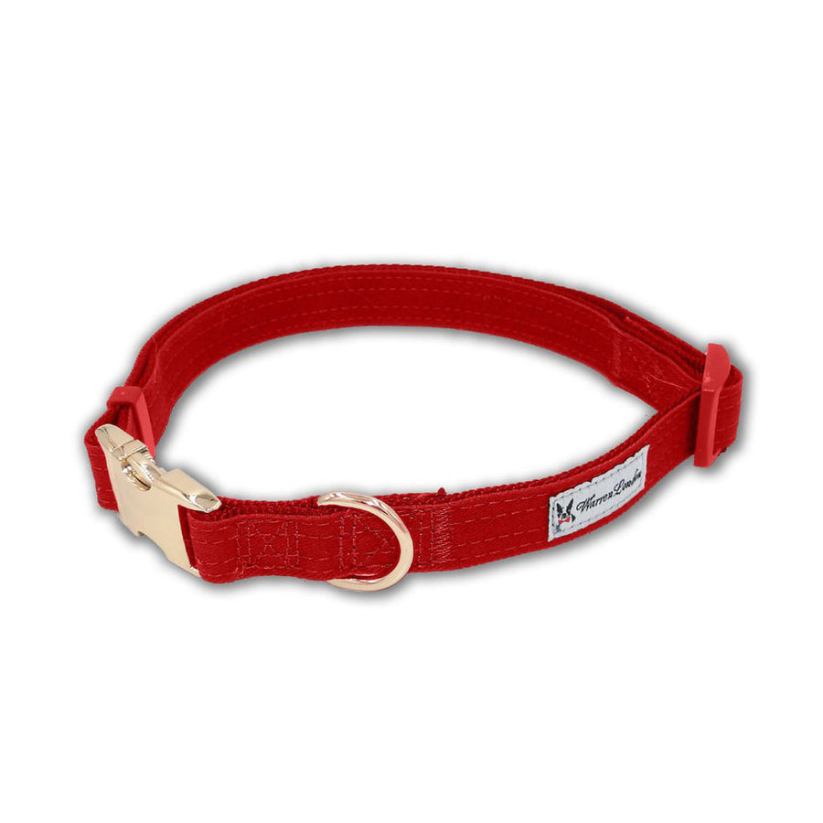 Red Fabric Dog Collars & Leashes by Warren London