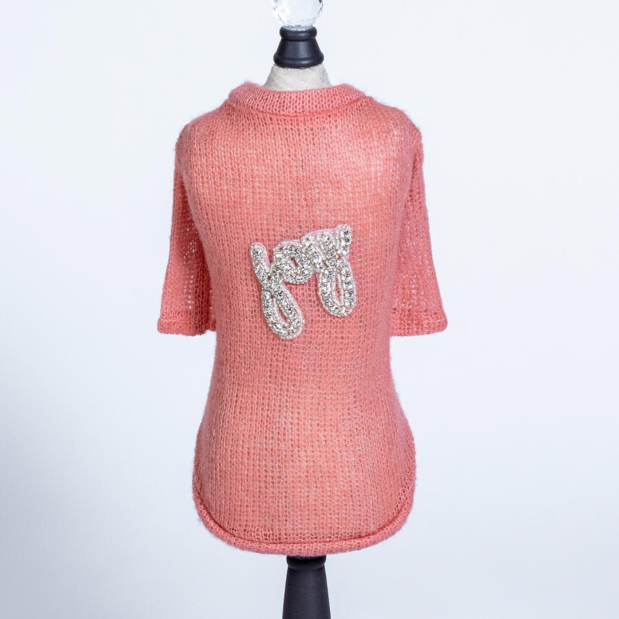 Joy Dog Sweater: Coral