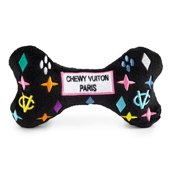 Black Monogram Chewy Vuiton Bone by Haute Diggity Dog