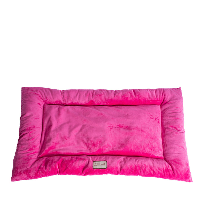 Armarkat M01CZH-L Large Pet Bed Mat , Dog Crate Soft Pad With Poly Fill Cushion, Vibrant PInk