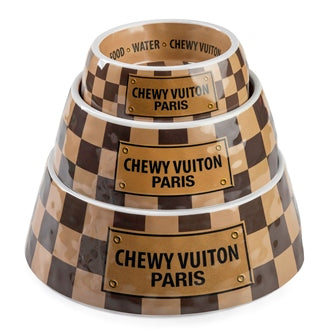 Checker Chewy Vuiton Bowl - Small Case of 2