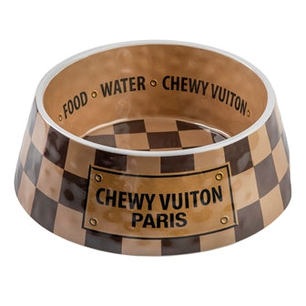 Checker Chewy Vuiton Bowl - Large Case of 2