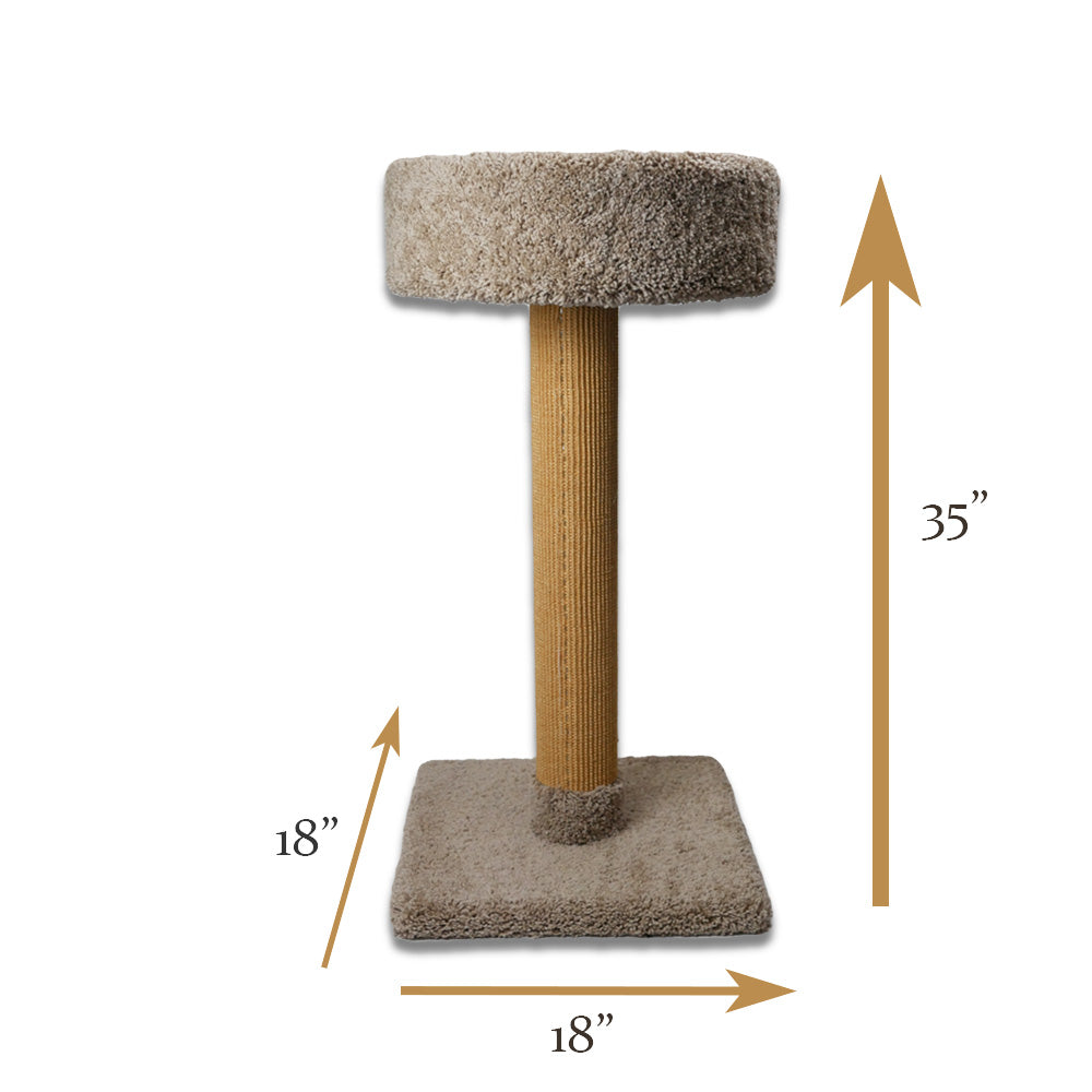 SPHN Sisal Pole with Cat Bed