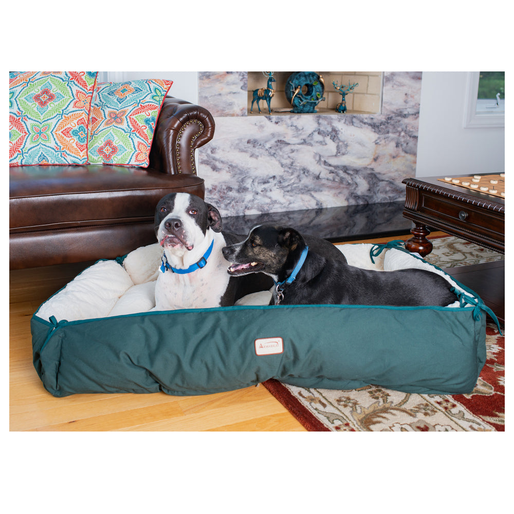 Armarkat Pet Bed & Mat, Luxury soft Dog Cushion, Laurel Green/Ivory, X-Large