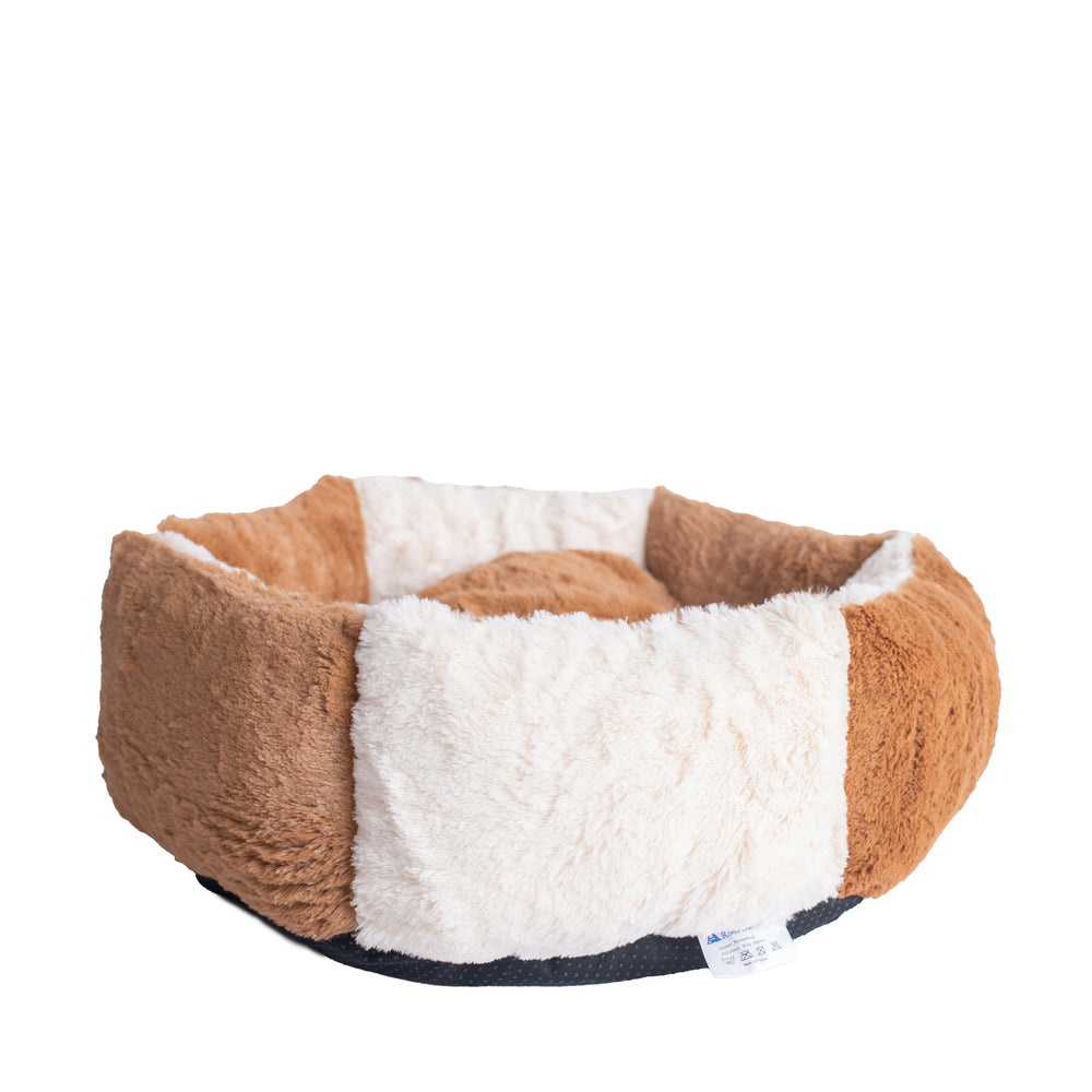 Armarkat Cat Bed For Indoor Cats And Extra Small Dogs, Brown/Ivory