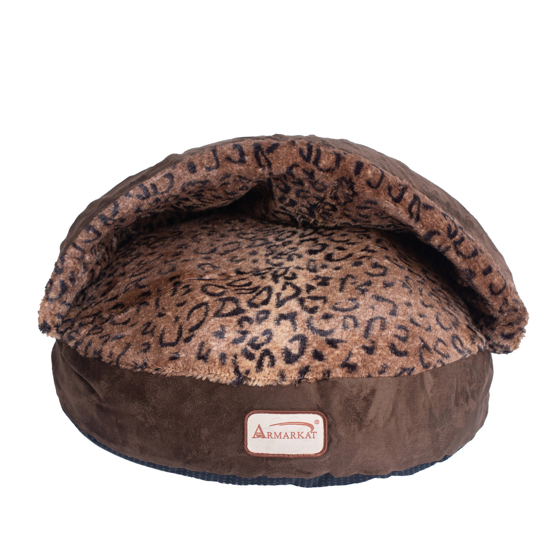 Armarkat Cuddle Cave Cat Bed With Anti Slip Bottom for Cat Kitty Puppy Animalx, Cat Slipper Bed C31HKF/BW