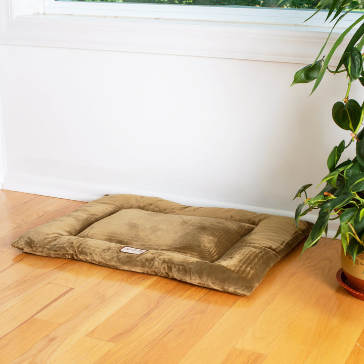 Armarkat M01CHL-M Medium  Pet Bed Mat , Dog Crate Soft Pad  With Poly Fill Cushion, Sage Green