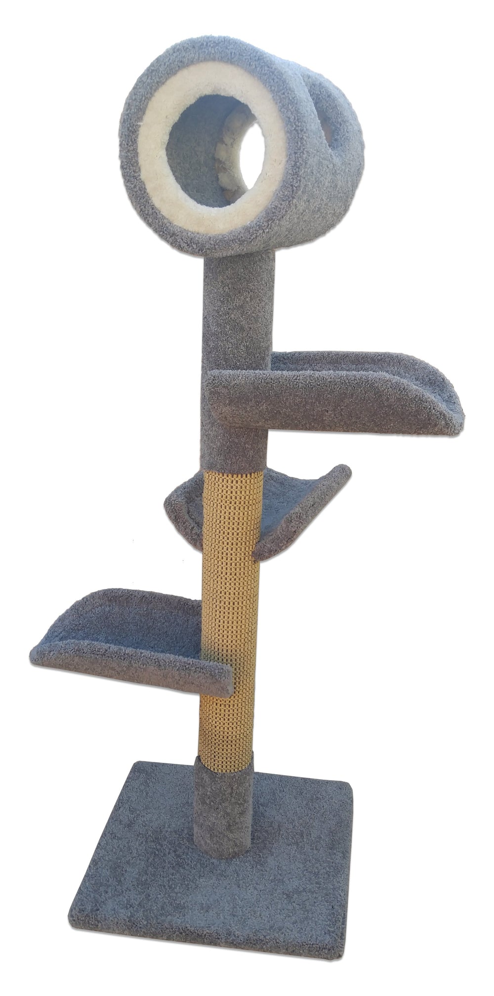 Play Perch Triplex Deluxe Cat Tower with 3 Cat Perch 1 Cat Tunnel