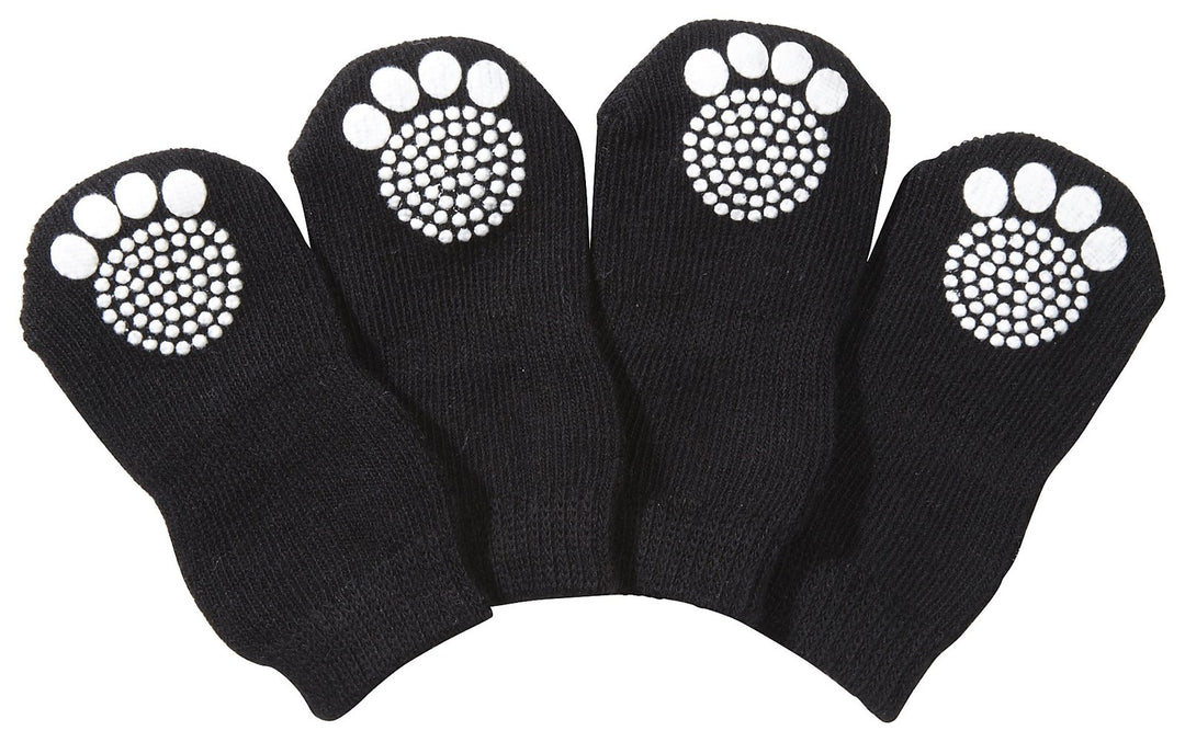 Black Rubberized Pet Socks