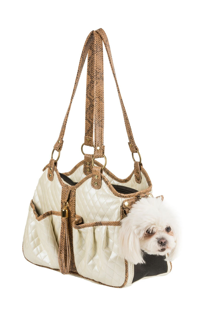 METRO - Ivory Quilted With Tassel
