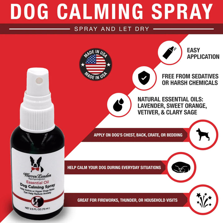 Essential Oil Dog Calming Spray by Warren London