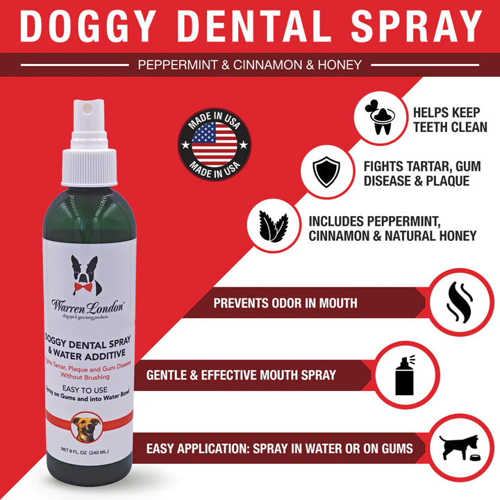 Doggy Dental Spray & Water Additive by Warren London