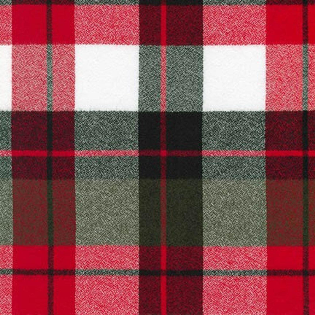 Red Plaid Luxe Flannel Dog Bandana