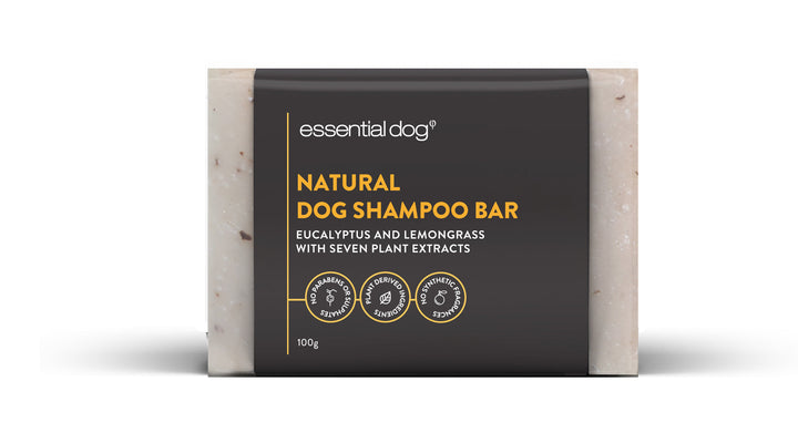 Essential Dog Shampoo Bar (Neem) with Eucalyptus, Lemongrass and 7 plant extracts