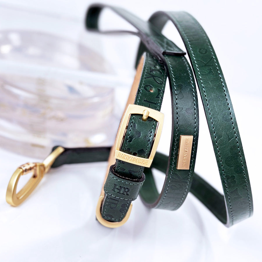 H&R Embossed Lead in Forest Green