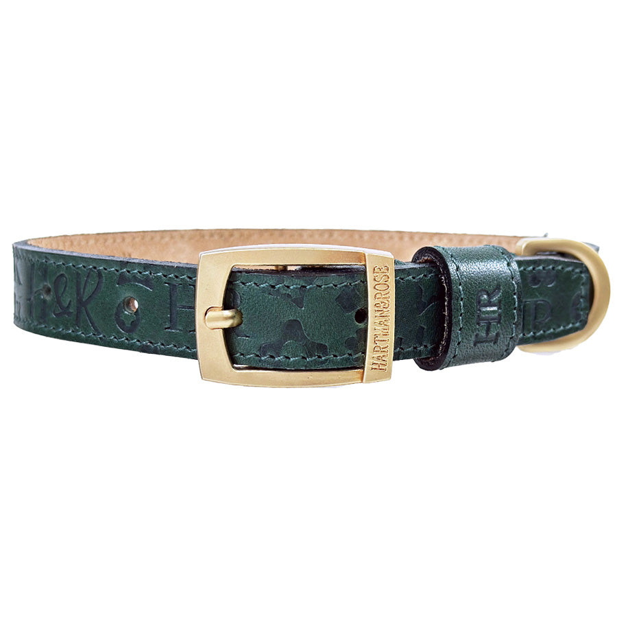 H&R Embossed Collar in Forest Green
