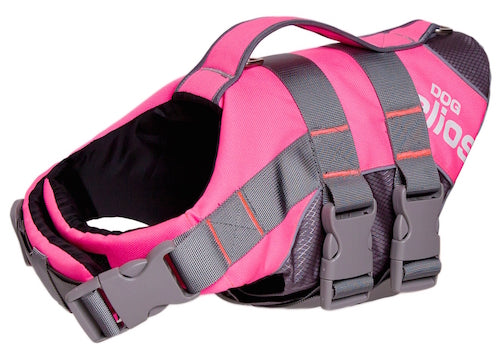 Pink Helios Splash-Explore Outer Performance 3M Reflective And Adjustable Buoyant Dog Harness