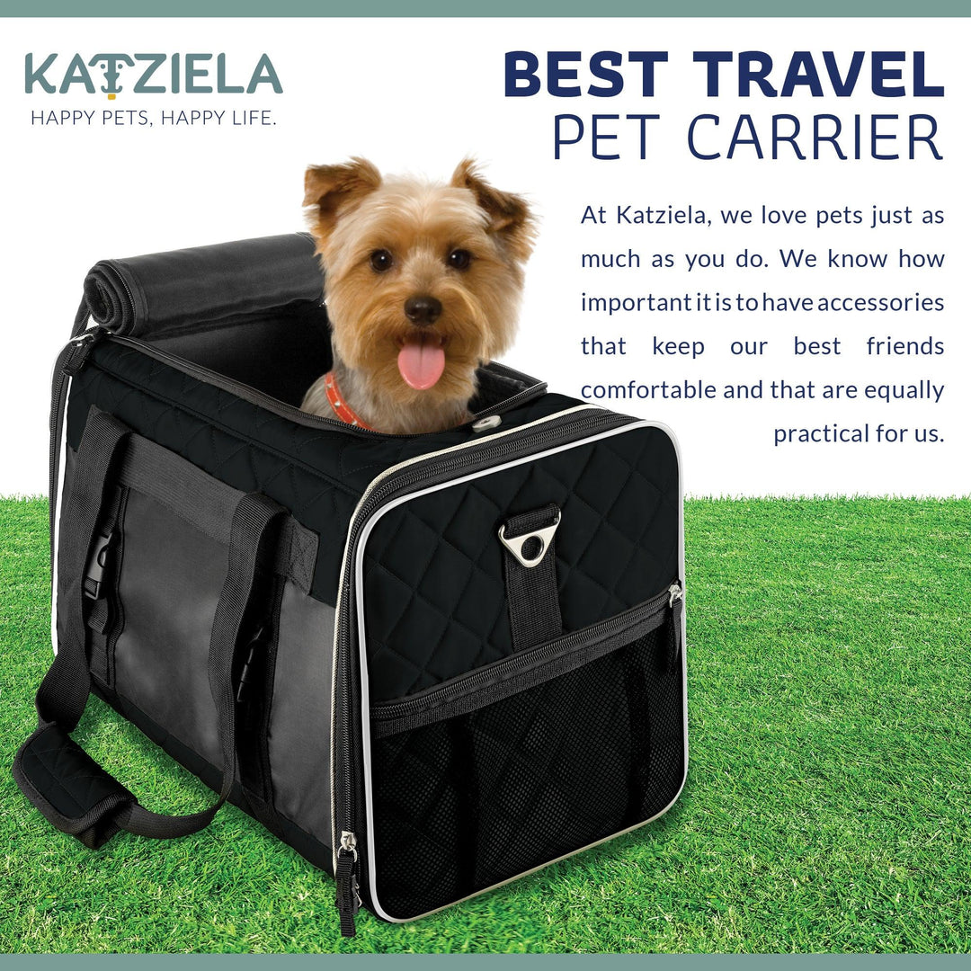 Katziela® Quilted Companion Pet Carrier - Comfortable