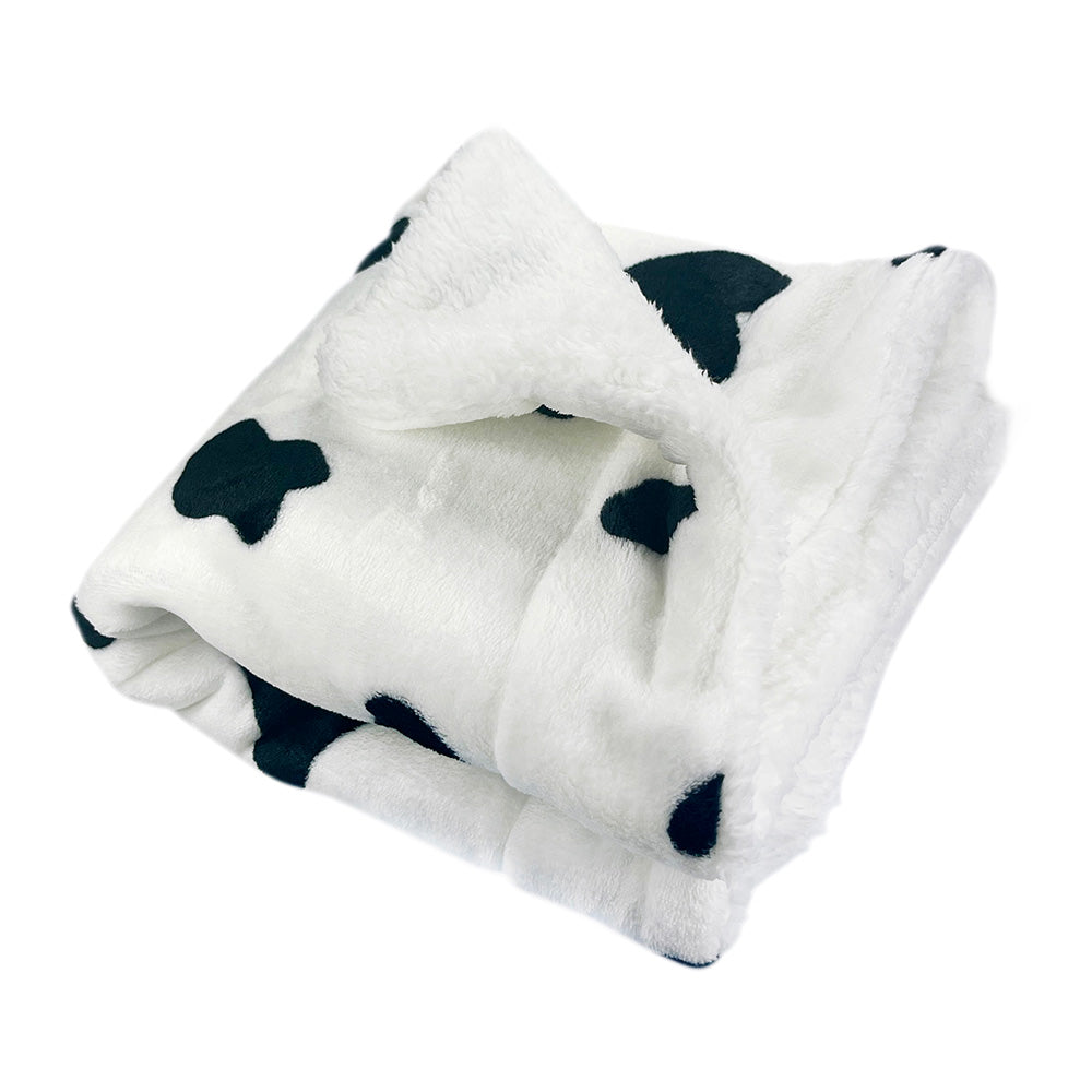 Double Layered Ultra Plush Moo Cow Blanket