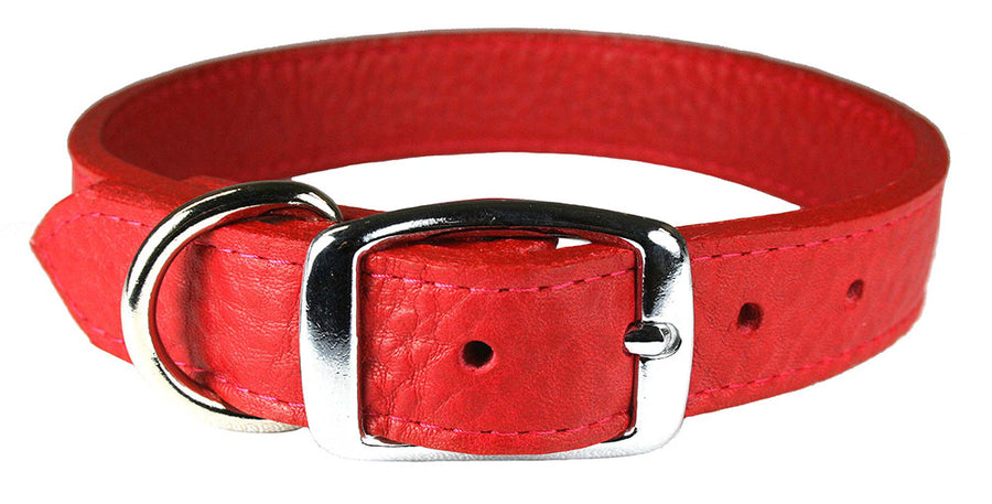 Ruby Luxe Leather Dog Collar / Lead