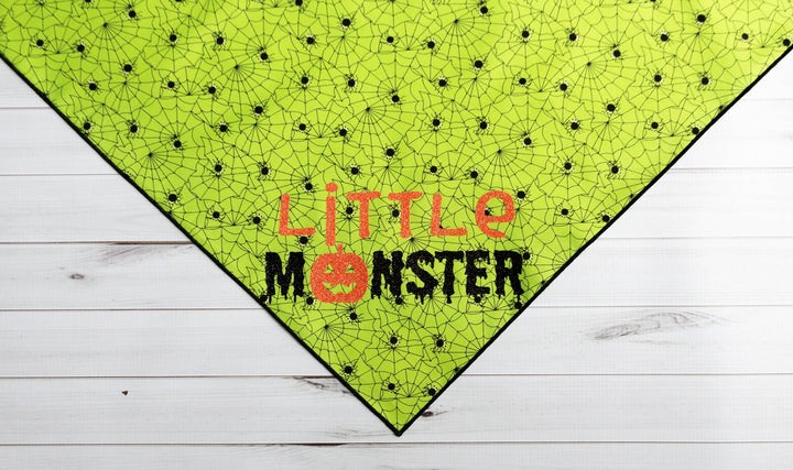 Little Monster Halloween Dog Bandana