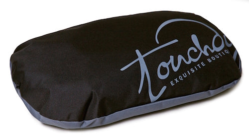 Black Touchdog Performance-Max Sporty Comfort Cushioned Dog Bed
