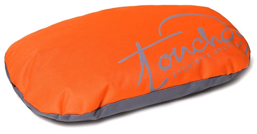 Sunkist Orange Touchdog Performance-Max Sporty Comfort Cushioned Dog Bed