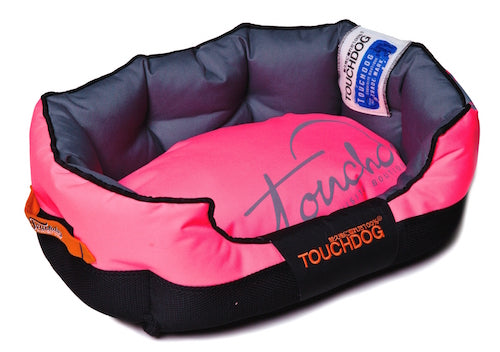 Pink Toughdog Performance-Max Sporty Comfort Cushioned Dog Bed
