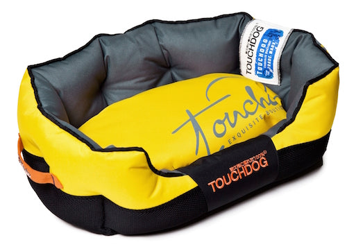 Sporty Yellow Toughdog Performance-Max Sporty Comfort Cushioned Dog Bed