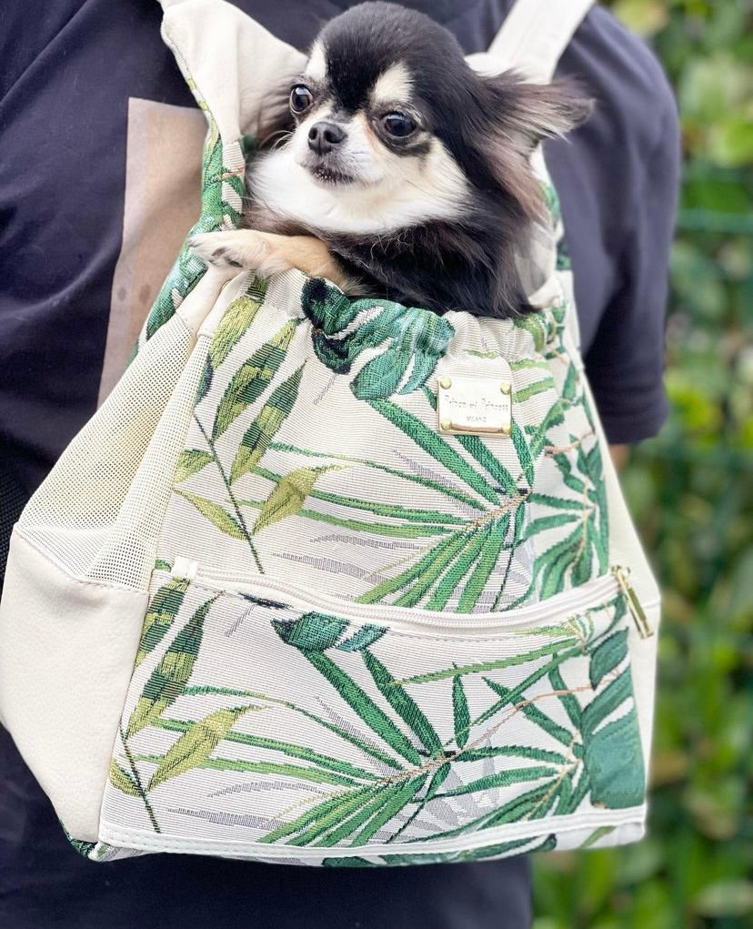 Dog Pouch Carrier - Palms