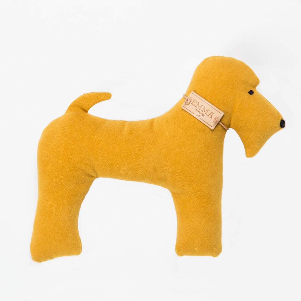 Gift Toy In Yellow Moleskin Fabric Emma Firenze