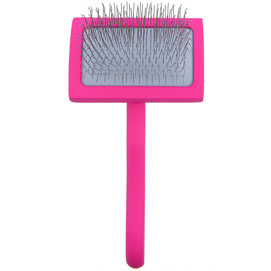 Medium Curved Pink Dematting Brush by PetStore.Direct