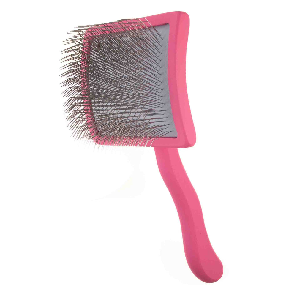 Large Curved Pink Dematting Brush by PetStore.Direct