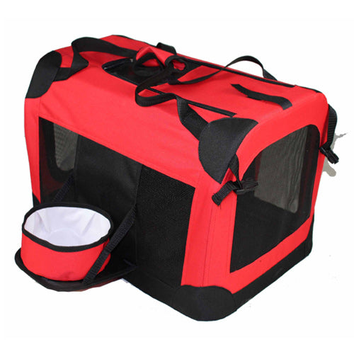 360 Vista View Travel Pet  Crate With Removable Bowl And Trey